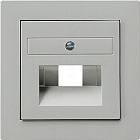 027042 Накладка 50*50 мм для розеток UAE/IAE Серый Gira S-color