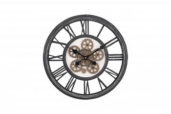 Часы настенные, черный антик, движущиеся части d50см Garda Decor KL5000110 фото
