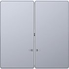 MTN3420-6036 D-life клавиша 2-ная с линзой для led модуля, нерж. сталь Merten