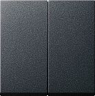 029528 Клавиша двойная Антрацит Gira