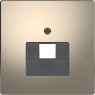 MTN4521-6050 D-life центральная накладка для розетки 1-ной RJ45, никель Merten