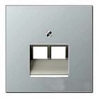LS969-2UALG LS 990 Светло-серый Накладка 2-ой наклонной ТЛФ/комп розетки Jung LS серия