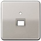 CD569-1UAPT CD 500/CD plus Платина Накладка 1-ой наклонной ТЛФ/комп розетки Jung