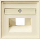 028401 Накладка 50*50 мм для розеток UAE/IAE с полем для надписи Кремовый Gira