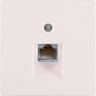 14076082 Центральная панель для розетки UAE, Q.х, цвет: белый, с эффектом бархата Berker