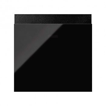 Накладка карточного выключателя черный глянец Simon 100, 10000078-138 фото