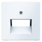 14096089 Центральная панель для розетки UAE, Q.1/Q.3, цвет: полярная белизна, с эффектом бархата Berker