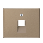 SL569-1UAGL SL 500 Золотая бронза Накладка 1-ой наклонной ТЛФ/комп розетки Jung