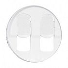 068252 Celiane Лицевая панель розетки 2хRJ45, белая Legrand