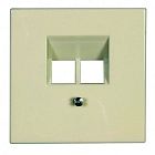 LS969-2UA LS 990 Бежевый Накладка 2-ой наклонной ТЛФ/комп розетки Jung LS серия