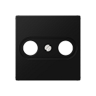 A561BFPLTVSWM А 500 Черная матовая Накладка TV-FM розетки Jung A серия