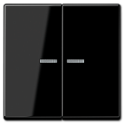 A595KO5SW А 500 Черный Клавиша 2-я с подсветкой Jung A серия