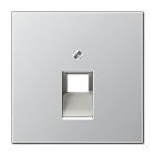 AL2969-1UA LS 990 Алюминий Накладка 1-ой наклонной ТЛФ/комп розетки Jung LS серия