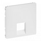 755410 Valena LIFE. Лицевая панель для одиночных телефонных/информационных розеток. Белая Legrand
