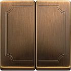 MTN412543 Клавиша x2, античная латунь Merten