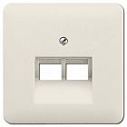 569-2UA CD 500/CD plus Бежевый Накладка 2-ой наклонной ТЛФ/комп розетки Jung