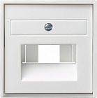 027027 Накладка 50*50 мм для розеток UAE/IAE Белый матовый Gira