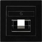 027047 Накладка 50*50 мм для розеток UAE/IAE Черный Gira S-color