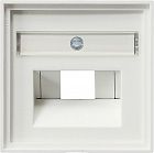 028427 Накладка 50*50 мм для розеток UAE/IAE с полем для надписи белый матовый Gira