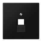 LS969-1UASWM LS 990 Черная матовая Накладка 1-ой наклонной ТЛФ/комп розетки Jung LS серия