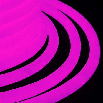 Гибкий Неон LED 360 (круглый) - розовый, бухта 50м NEON-NIGHT 131-037 фото