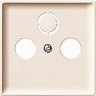 MTN294144 Центр. плата TV/FM х2 х3, бежевый Merten