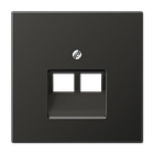 AL2969-2UAAN LS 990 Антрацит Накладка 2-ой наклонной ТЛФ/комп розетки Jung LS серия