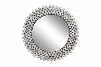 Зеркало круглое в раме из кристаллов d80см Garda Decor 50SX-1808 фото