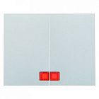 14377004 Клавиши с красной линзой цвет: стальной, лак K.5 Berker