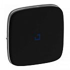 755088 Valena ALLURE. Выключатель 10АХ 250В с индикацией, с лицевой панелью. Безвинтовые зажимы. Антрацит Legrand