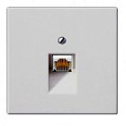 LS969-1UALG LS 990 Светло-серый Накладка 1-ой наклонной ТЛФ/комп розетки Jung LS серия