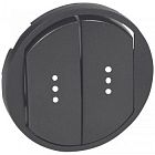 067904 Celiane Накладка выключателя 2-клавишного с подсв. Граф Legrand