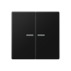 A595KO5SWM А 500 Черная матовая Клавиша 2-я с подсветкой Jung A серия