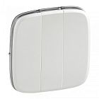 755039 Valena ALLURE. Лицевая панель для выключателя трехклавишного. Жемчуг Legrand