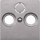 MTN297560 Центр. плата TV/FM х2 х3, алюминий Merten