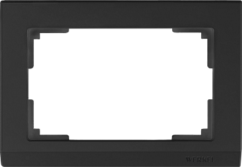 W0081808 Рамка для двойной розетки (черный) Stark Werkel a050921 фото