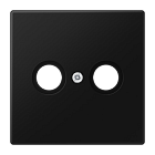 LS990TVSWM LS 990 Черный матовый Накладка TV-FM розетки Jung LS серия