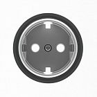 8688.9 CN Накладка для розетки SCHUKO с плоской поверхностью Стекло чёрное , ABB