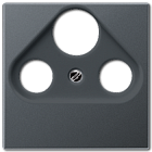 A561BFPLSATANM А 500 Антрацит Телевизионная розетка оконечная Jung TV-SAT-FM