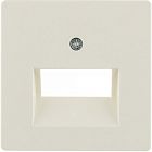 14096082 Центральная панель для розетки UAE, Q.х, цвет: белый, с эффектом бархата Berker