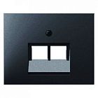 14097006 Центральная панель для UAE/E-DAT Design/Telekom розетка ISDN цвет: антрацит, матовый K.1 Berker