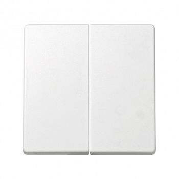 73026-60 Клавиша (2шт) для выключателя двухклавишного, Simon 73 Loft, белый фото