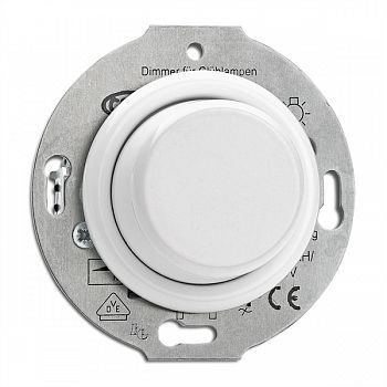 100308 Светорегулятор Duroplast AC 230V 50Hz Duroplast центральная вставка и регулятор. Для LED ламп 7–110 W. THPG фото