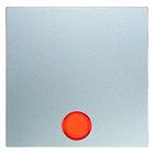 16211404 Клавиша в комплекте с 5 линзами цвет: алюминий, матовый B.1/B.7 Glas Berker