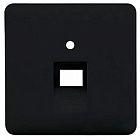 CD569-1UASW CD 500/CD plus Черный Накладка 1-ой наклонной ТЛФ/комп розетки Jung