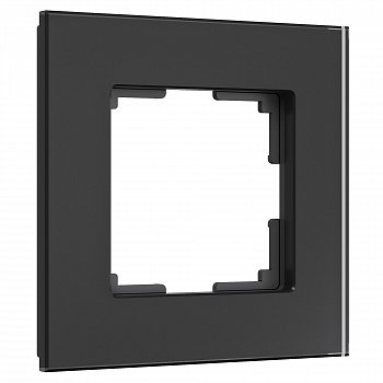 Рамка на 1 пост Senso (черный, стекло soft-touch) Werkel W0013108 a064572 фото