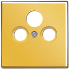 GO2990SAT LS 990 Блеск золота Накладка TV-FM-SAT розетки Jung LS серия