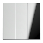 GCR993 A LS Тройная клавиша хром Jung LS серия