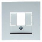 10331909 Центральная панель для розетки TAE цвет: полярная белизна, матовый S.1/B.1/B.3/B.7 Glas Berker