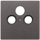 AL2990SATAN LS 990 Антрацит Накладка TV-SAT-FM розетки Jung LS серия